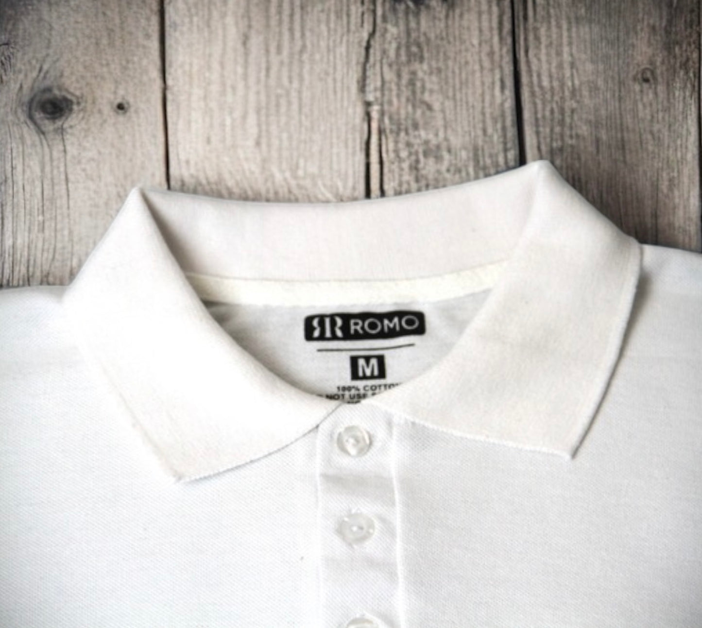 White Soft Pique Polo