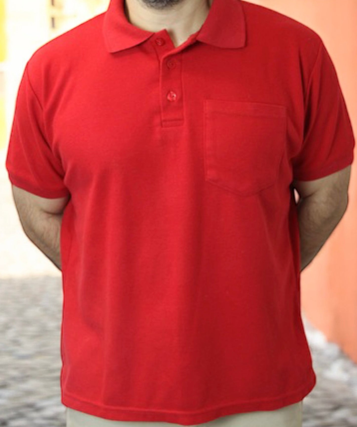 Red Soft Pique Polo