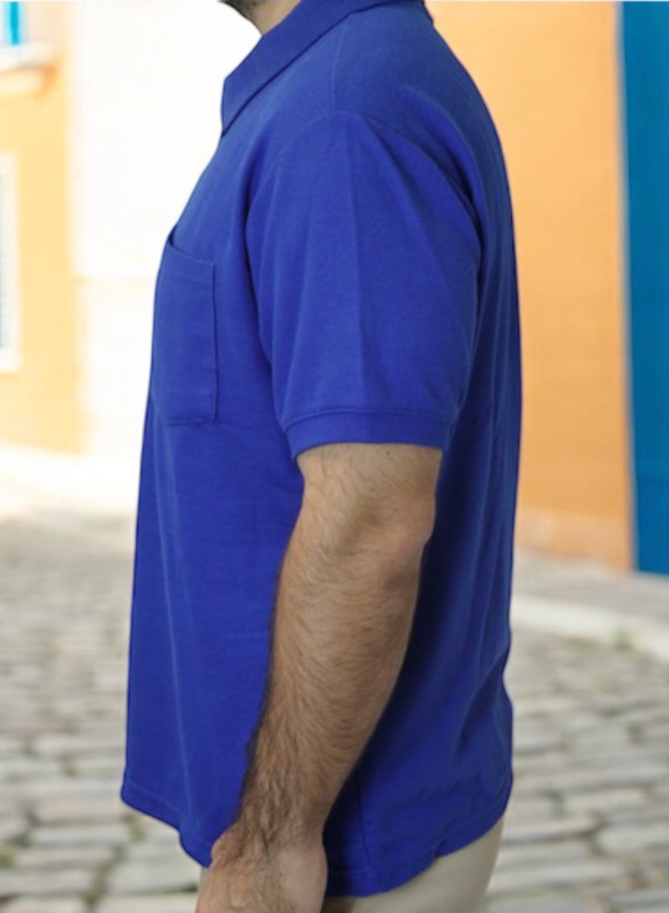 Blue Soft Pique Polo