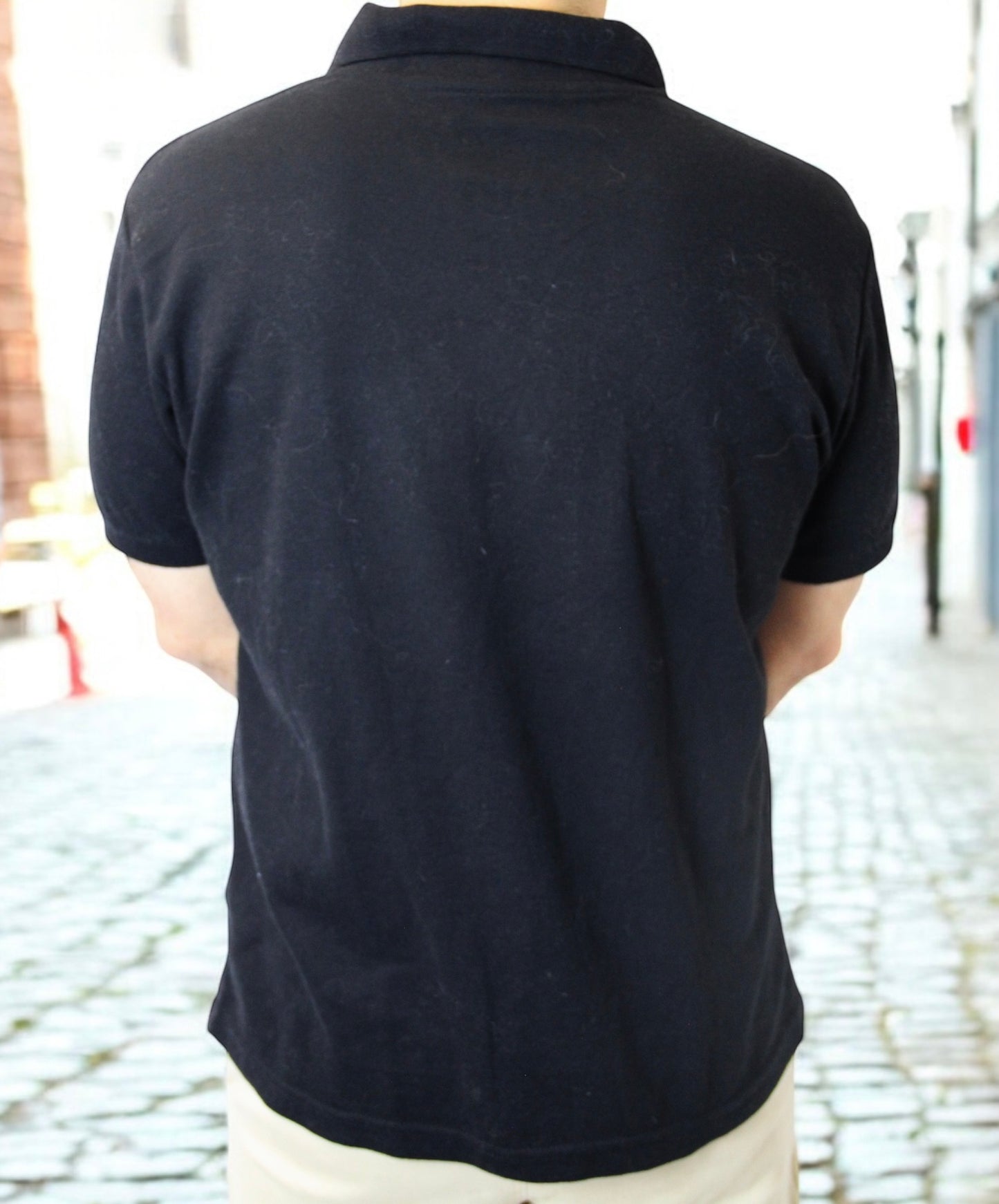 Black Soft Pique Polo