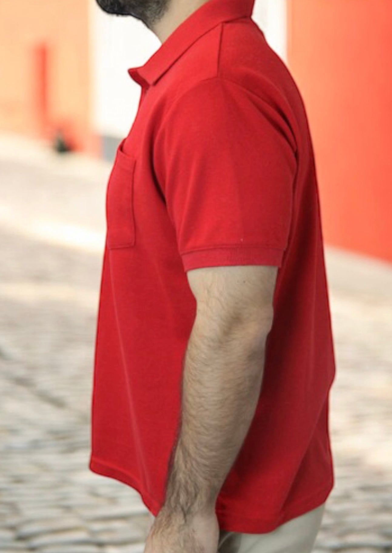 Red Soft Pique Polo