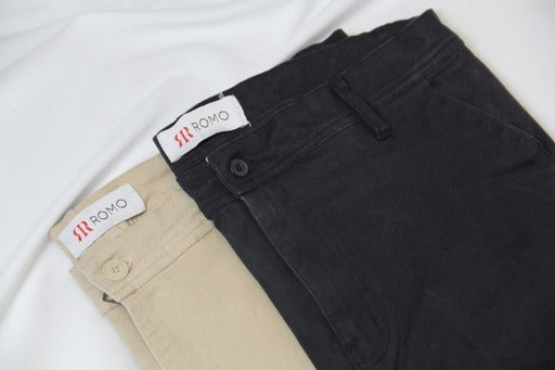 Black Stretch Chinos