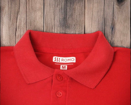 Red Soft Pique Polo