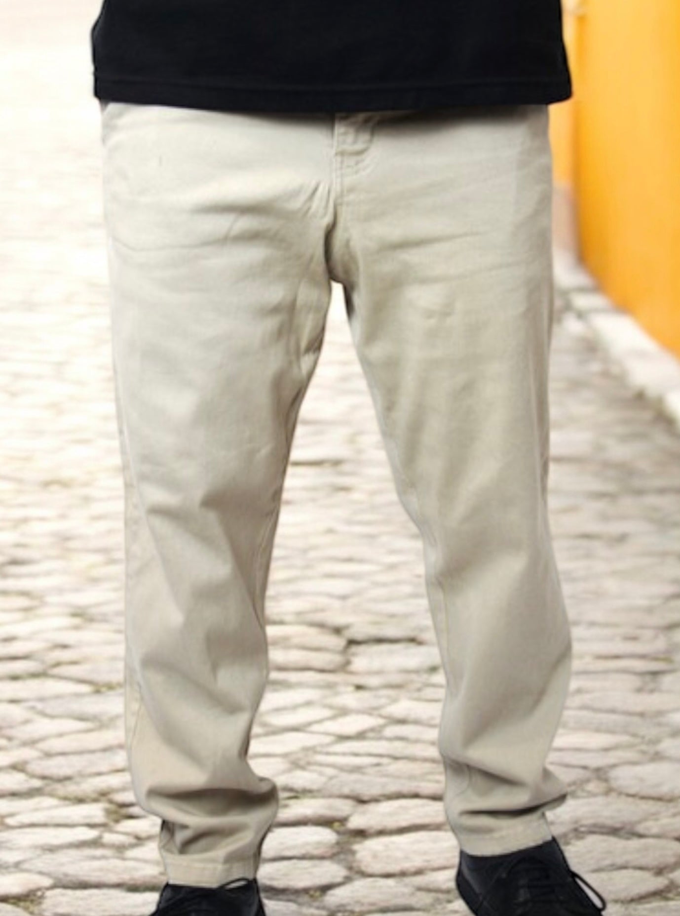 Beige Stretch Chinos