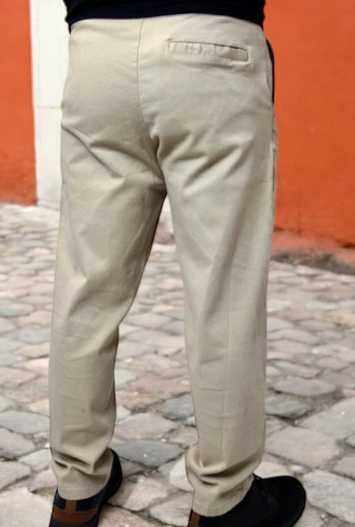 Beige Stretch Chinos